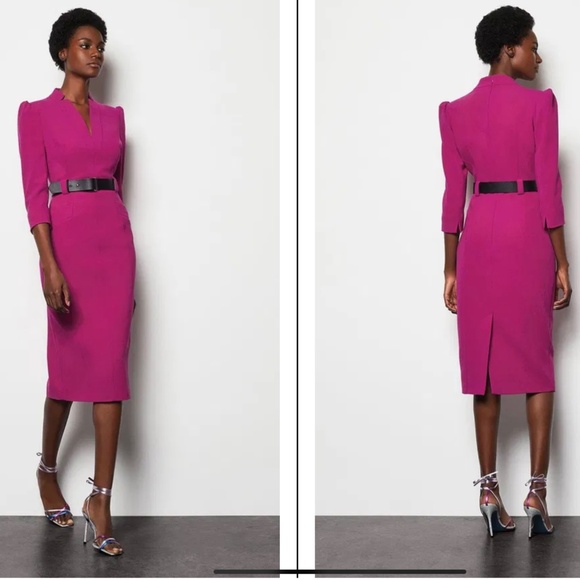 Karen Millen Forever dress in green NWT size 6 - Picture 3 of 11